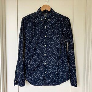Bonobos slim Oxford — navy micro-floral — Size M